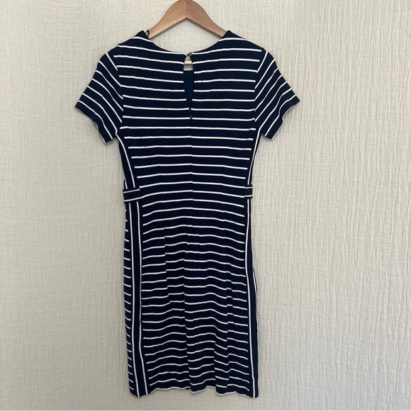 Banana Republic Navy & White Striped Nautical Dress - Size 4 - Picture 3 of 6